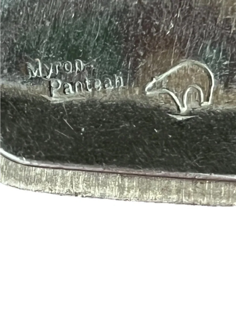 Native American Kokopelli Metal Money Clip - Myron Panteah signed